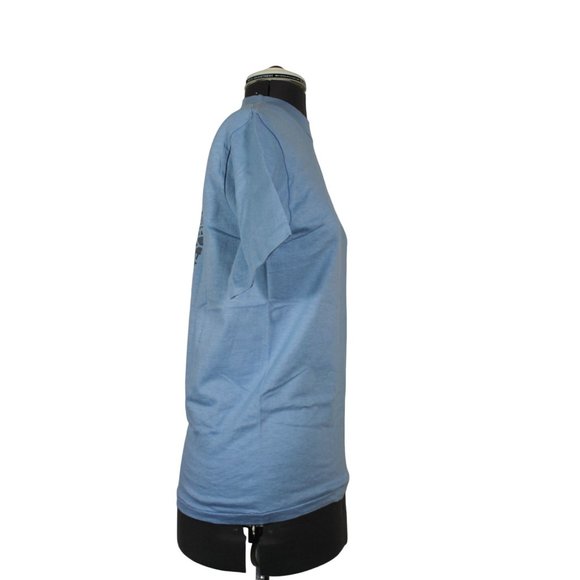 Hanes Beefy-T Husky Volleyball deadstock‎ single stitch crew neck t-shirt S - Picture 4 of 10